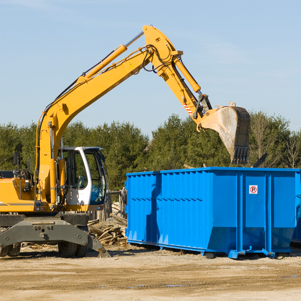 what size residential dumpster rentals are available in Marysville